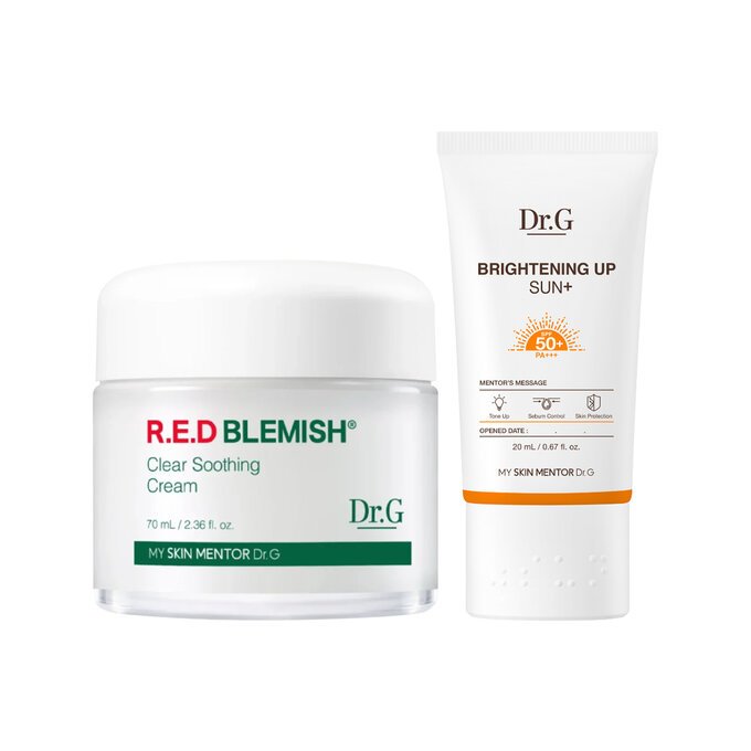 Combo Dr.G Kem Dưỡng Cấp Ẩm, Phục Hồi 70ml & Kem Chống Nắng Sáng Da