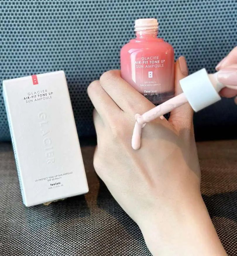 Serum Chống Nắng Dưỡng Trắng Da Feelxo Glacier Air-Fit Tone Up Sun Ampoule SPF50 PA+++ - Image 3